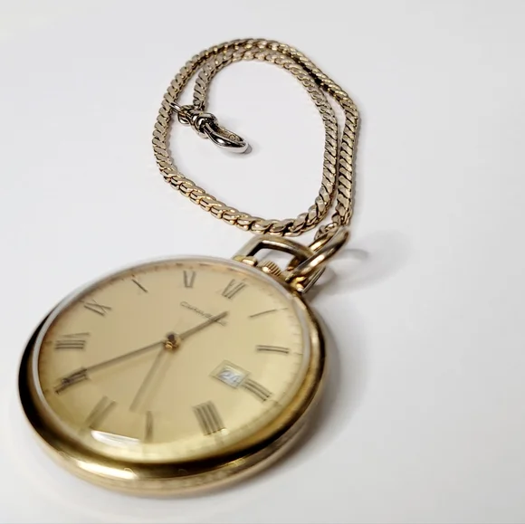 Vintage CARAVELLE Pocket Watch Swiss 17 Jewel Model 8222 Working Movement 1960s - Picture 4 of 7